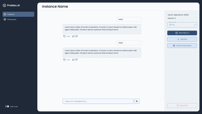 Instance Chat Messages