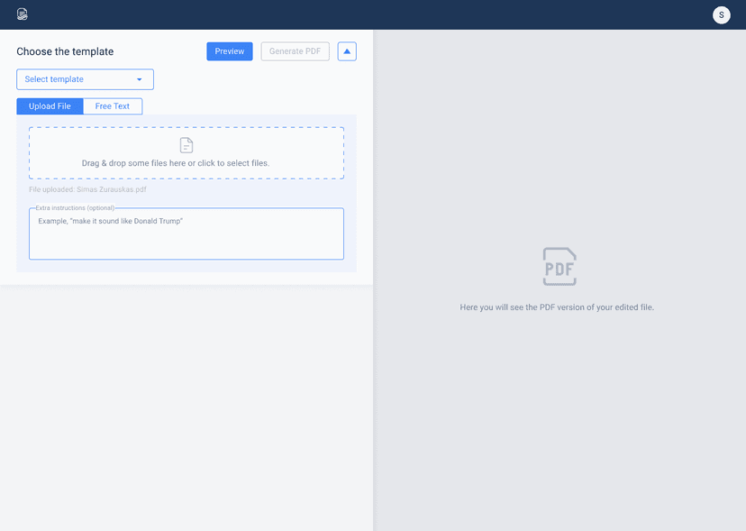 Templify File Upload